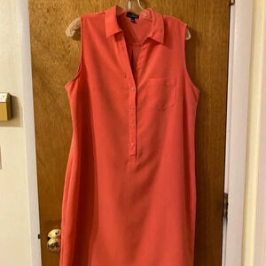 The Ashton Shirt Dress By The Limited Company, Coral Color Women’s Size L